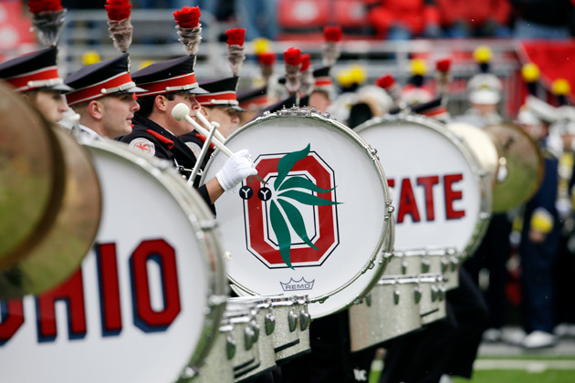 OHIO STATE'S MARCHING BAND HURLS DOWN THE GAUNTLET