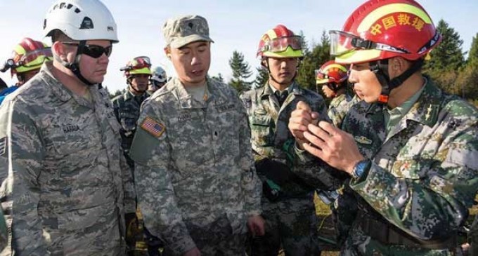CHINESE ARMY TO SET FOOT ON U.S. SOIL FOR THE FIRST TIME