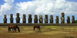 Easter Island statues (photo by Kirsten Koza)
