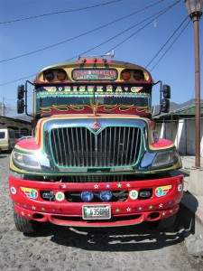 The "chicken bus" in Guatemala. (photo by Kirsten Koza)