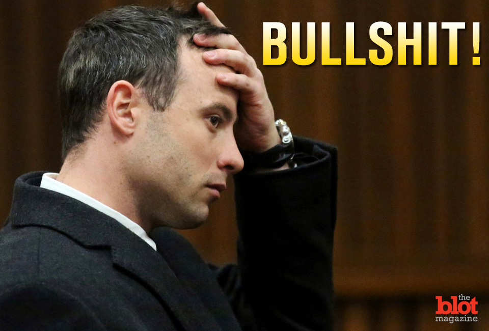 That's pretty much all we can say about Oscar Pistorius' sentencing. (huffingtonpost.co.uk photo)
