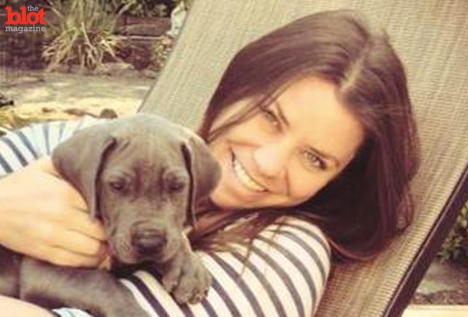 Suffering from terminal brain cancer, Brittany Maynard, her with her dog, Charlie, will die via physician-assisted death. She has become a crusader for others to have the same option. (MommyDish.net photo)