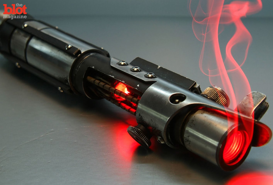 As the world awaits the new "Star Wars," we're going to imagine that its famed lightsaber weapon really exists for us to use in our everyday life. What would you do? (ro-lightsaber.blogspot.com photo)