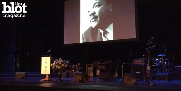 New York Mayor Bill de Blasio, activist Dr. Cornel West and others celebrated Martin Luther King Jr.'s legacy at the annual remembrance at BAM in Brooklyn. (Photo by Jason Gross)