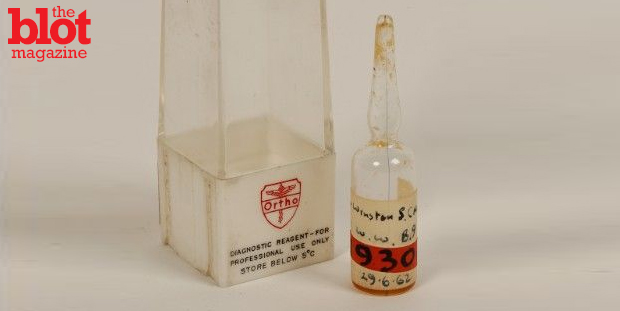 Winston Churchill once said he had nothing to offer but 'blood, toil, tears and sweat.' Well, a vial of the former is about to be put on the auction block. (Photo courtesy of Duke's)