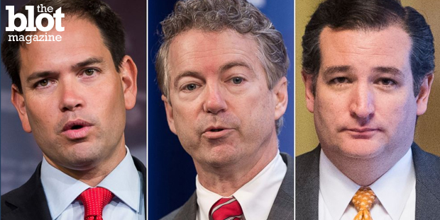 Sens. Marco Rubio, Rand Paul and Ted Cruz are vying for the 2016 Republican presidential nomination. Let's learn a bit more about what they stand for. (abcnews.go.com photo)