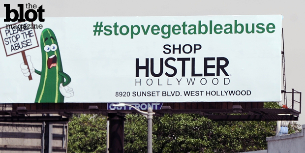 With a funny new marketing campaign that parodies political ads, Hustler Hollywood is on a national mission to keep vegetables from being used as sex toys. (© Splash News/Splash News/Corbis photo)