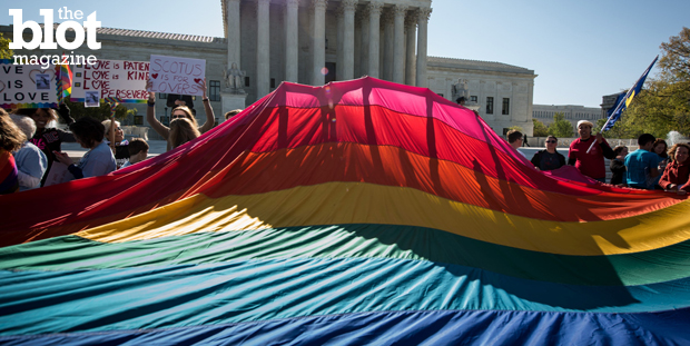 Gay marriage is all but assured as SCOTUS heard arguments about the issue this week. So, where should the LGBT rights movement shift its focus next? (© Ken Cedeno/Corbis photo)