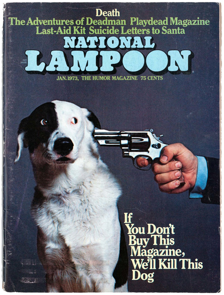 National Lampoon magazine's most famous gag cover, published in January 1973. The American Society of Magazine Editors named it the seventh-greatest magazine cover of the past 40 years. 