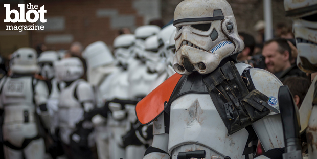 One writer wonders if it's time for the rabid fans of "Star Wars" to grow up — since we all know the last reboots of the franchise sullied its cool factor. Above, fans celebrate Star Wars Day in Milan last week. (© Antonio Masiello/NurPhoto/Corbis photo)