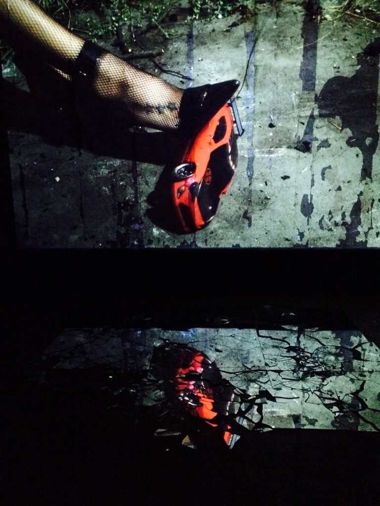 A screen capture of Klein's 'Killer Heels' video. (Photo by Gazelle Paulo)