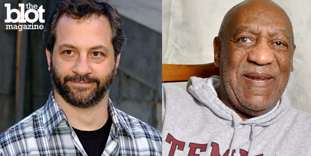 Jeff Myhre disagrees with Judd Apatow saying that the Bill Cosby scandal is the worst thing to happen in show biz as history shows the biz has quite a dark past. (Wikipedia photos)
