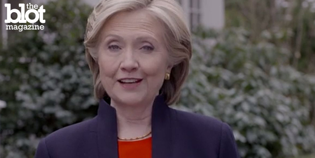 During a speech in Des Moines, Iowa, Monday, Hillary Clinton announced her presidential campaign's ambitious plans to tackle climate change. (Photo courtesy Hillary Clinton campaign video)