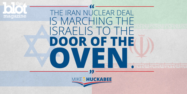 Instead of listening to the constituents who want Congress to push the Iran nuke deal through, Republicans are using scare tactics to undermine it. Above is a tweet from 2016 Republican presidential hopeful Mike Huckabee.