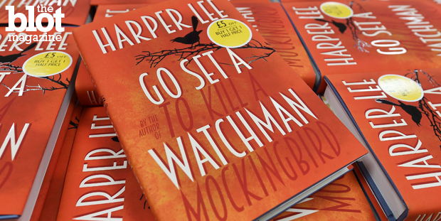 Harper Lee's 'Go Set a Watchman' is truer to the race struggle that was happening in the mid-20th century than its predecessor 'To Kill a Mockingbird.' Above, copies of 'Watchman' for sale in London. (© Andy Rain/epa/Corbis photo)