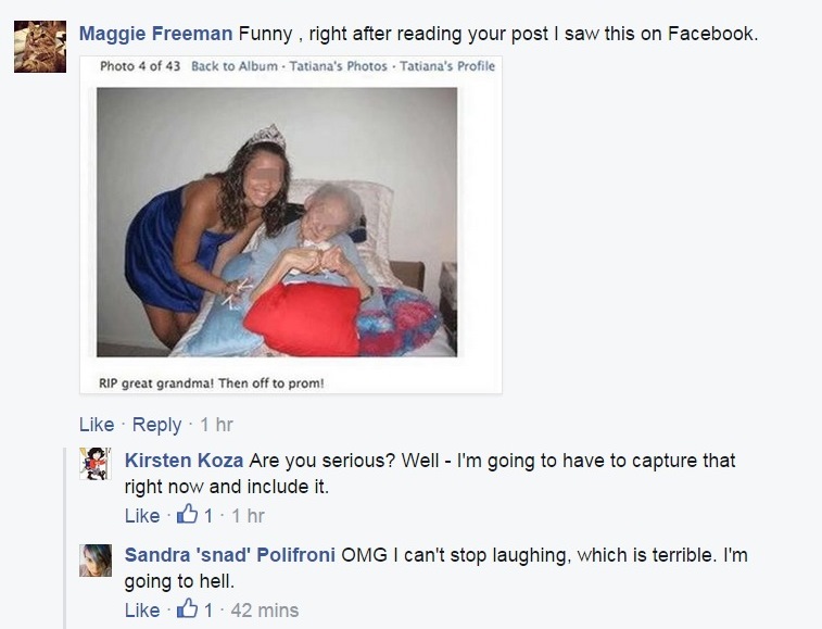 This image (which is circulating Facebook publicly) passed through Maggie Freeman's newsfeed. (Screen Capture)