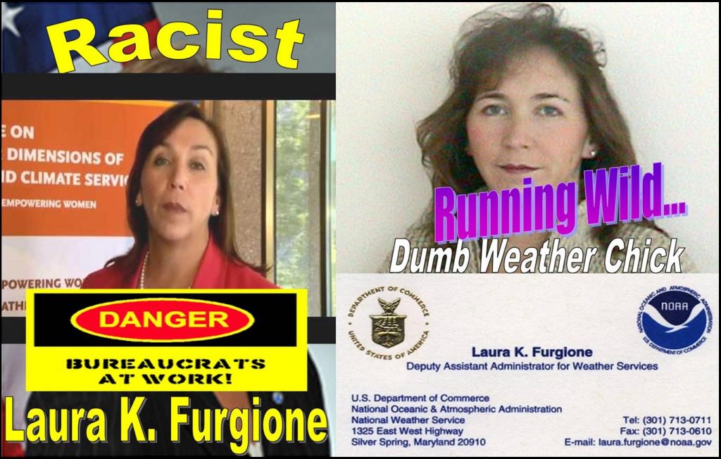 LAURA K. FURGIONE, NATIONAL WEATHER SERVICE, IMPLICATED IN FRAUDS, RACIAL PROFILING