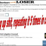 How to Win a Fabricated Case, SEC Lawyer Derek Bentsen Knows, Dupe Federal Judge P. Kevin Castel at Least Five Times