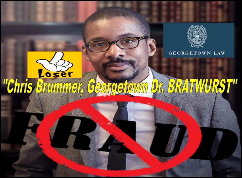 The notorious Georgetown Law School nutty professor Chris Brummer has a moronic degree in "Germanic Studies"