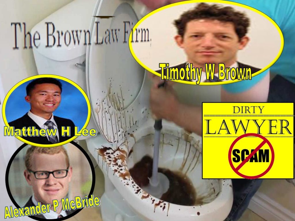 Timothy Brown, Matthew H Lee, Alexander P McBride, The Brown Law Firm, Oyster Bay, New York, lawyers, Derivatives, Tom Fini, Catafago Fini, Andrew Morrison, Manatt Phelps Phillips