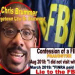 Georgetown Law Chris Brummer Deceives Esteemed New York Justice Lucy Billings, False Sworn Affidavit Perjury, Brummer FINRA NAC lies to FBI Got Caught