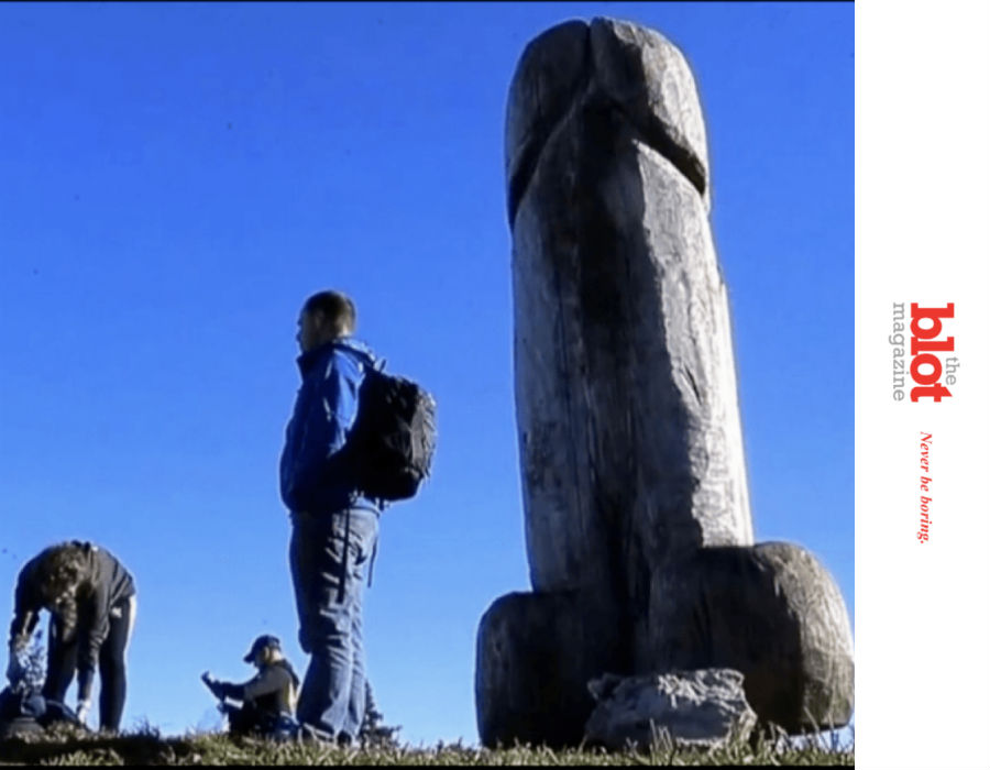 In Bavarian Mountains, Random Giant Phallus Replaces Smaller Giant Phallus